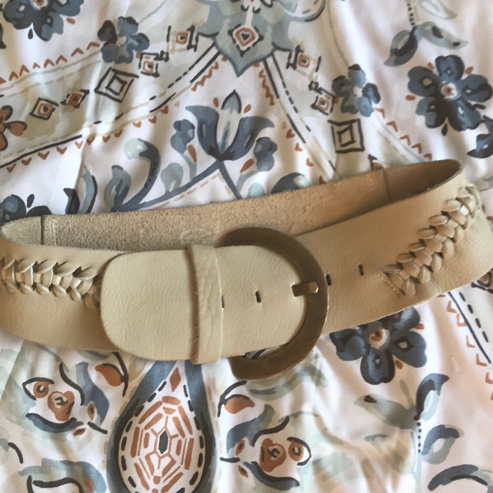 Boho Leather Belt; XS/S
